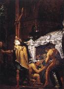 WRIGHT, Joseph Miravan Opening the Grave of his Forefathers awr oil painting
